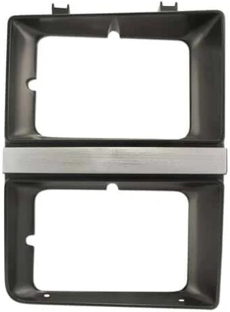 1983-84 GMC Truck Dual Rectangular Headlight Bezel, R/H, Dark Argent, Each.