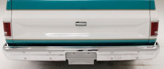 1981-87 Chevrolet / GMC Truck, 1981-91 Sub / Blazer / Crew / Dually Rear Bumper, Chrome, Fleetside, without Holes, Each.