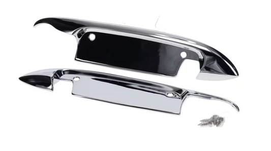 1952-59 Chevrolet / GMC Truck Exterior Door Handle Door Shields, Chrome
(Replaces GM# 987245) Pair.