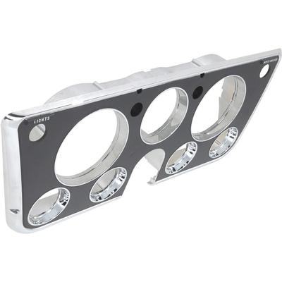 1969-72 C/10 Instrument Dash Bezel, Black w/Chrome Trim -7 Gauge