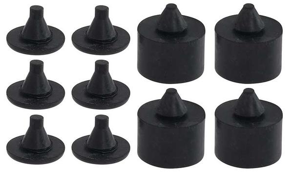 1947-55 1st Series C/10, Hood Rubber Bumper Set; 10-Piece Kit.