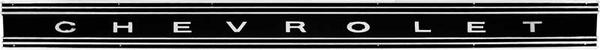 1969-72 C/10 Tailgate Band Fleetside Black with  "C H E V R O  L E T" Letters