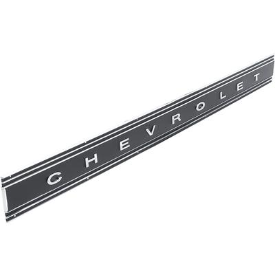 1969-72 C/10 Tailgate Band Fleetside Black with  "C H E V R O  L E T" Letters