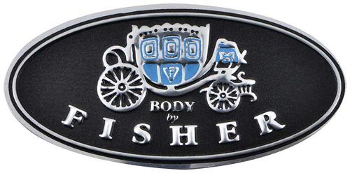 1961-81 "Body by Fisher" Door Sill Plate Emblem; Embossed; Each