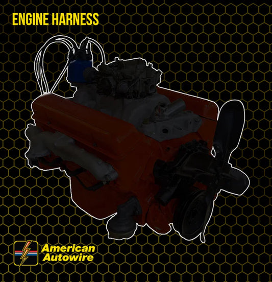 1968-69 Engine Harness V8, manual trans.
