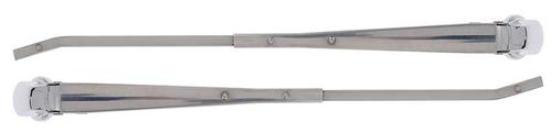 1962-69 Camaro, Windshield Wiper Arm Set; 12-3/4" Long; Polished Stainless Steel; Pair