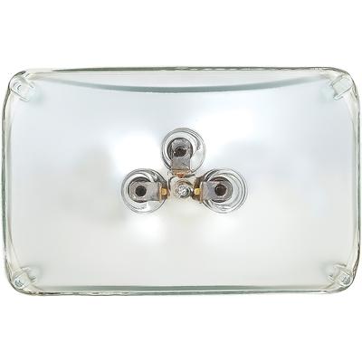 Headlamp Sealed Beam; 12 Volt; Low Beam; 4" x 6" (100mm x 165mm); Rectangular; Halogen