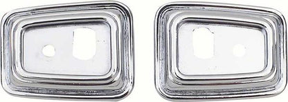 1968-69 Camaro; Door Grab Handle Bezels; with Deluxe Interior; Molded Door Panels