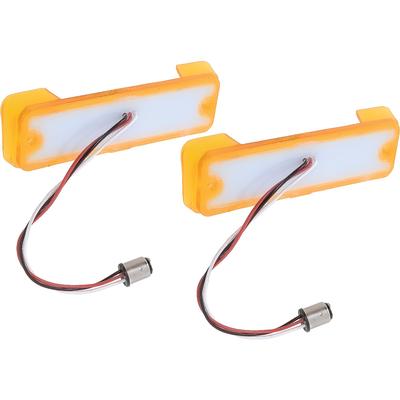 1966-67 Chevy II Nova; LED Park Lamp Lens; Amber; Pair