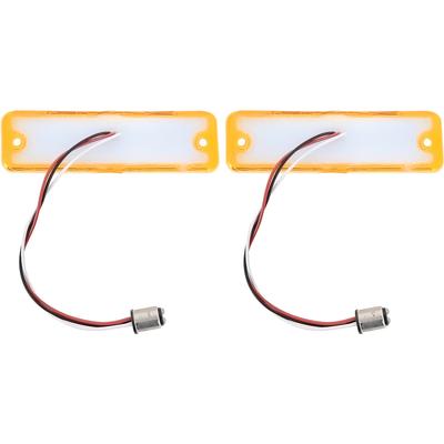 1966-67 Chevy II Nova; LED Park Lamp Lens; Amber; Pair