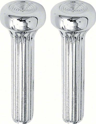 1968-1981 Chevrolet Door Lock Knobs Ribbed (Pair)