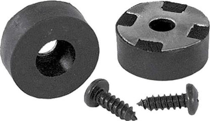 1961-79 GM; Bucket Seat Back Rubber Stopper Set; Round; w/Mounting Screws; Pair