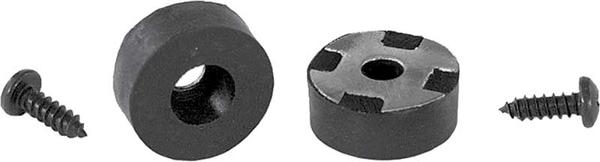 1961-79 GM; Bucket Seat Back Rubber Stopper Set; Round; w/Mounting Screws; Pair