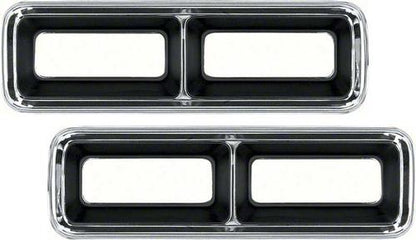 1968 Camaro; Rear Tail Light Bezel Set; RH & LH; pair