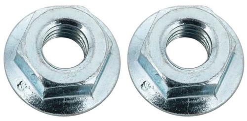 Metric Standard Flange Spin Lock Nut with Serrations; Pair