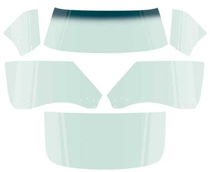 1968-69 Camaro Coupe; 6 Piece Glass Kit; Tinted