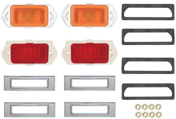 1969 Camaro; Front & Rear Side Marker Lamp Kit