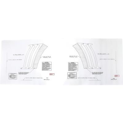 Quarter Panel Louver Template Kit 69 Camaro