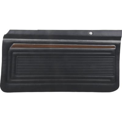 1970-72 Nova SS; Front Door Panels; Custom Interior; 2 Door; Pre-Assembled; Black; Pair - Brand: PUI