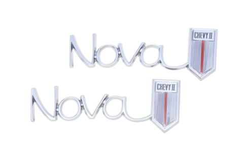1966-67 CHEVY II/ NOVA REAR QUARTER EMBLEM (PAIR)