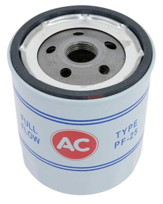 1968-86 ACDelco PF25 Oil Filter SB Chevy V8 - Original Style GM Filter w/White, Red, Blue & AC Logo