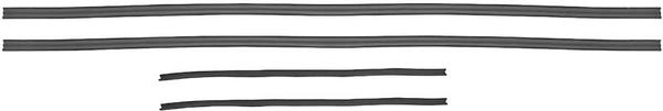 1968-72 Chevy II / Nova; Window Channels; 2 Door Sedan, 4 Piece Set