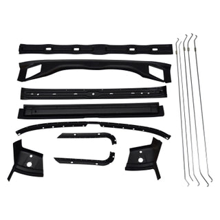 1967-1968 Chevy Camaro Roof Panel Brace Kit, 14 Piece