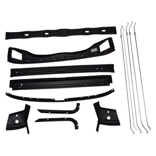 1967-1968 Chevy Camaro Roof Panel Brace Kit, 14 Piece