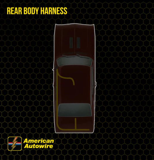1967-72 REAR BODY LIGHT HARNESS, STEPSIDE