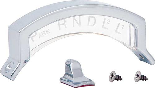 Ididit Chrome Steering Column Shift Indicator Set; 3-Speed