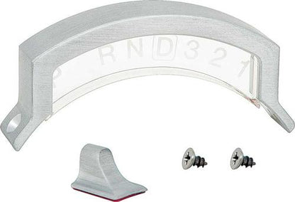 Ididit Shift Indicator Set; 4-Speed; Brushed Aluminum