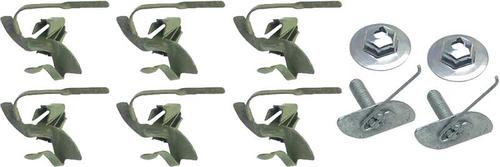 1967-72 C/10 Upper Tailgate Moldings Clip Kit, Does Both Upper Moldings, Kit.