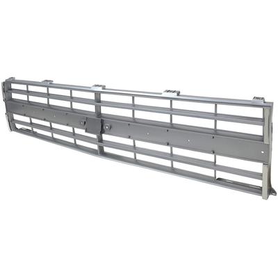 1985-87 C/10 Inner Grill, Silver, Dual Headlights, Includes 4 Vertical Outer Moldings, Each.