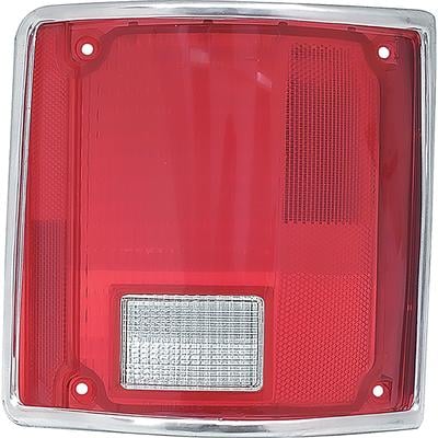 1973-91 C/10; Tail Light Lens; with Chrome Trim; RH Passenger Side