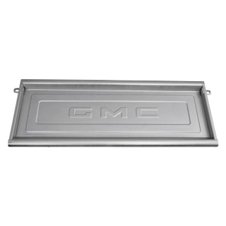 1954-87 GMC Truck Tailgate "GMC" (Stepside) EDP Black, GM Restoration, Replaces GM# 2452075, Each.
