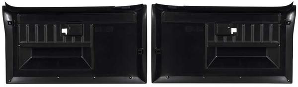1981-87 C/10 Front Door Panels, (BLACK) Pair.