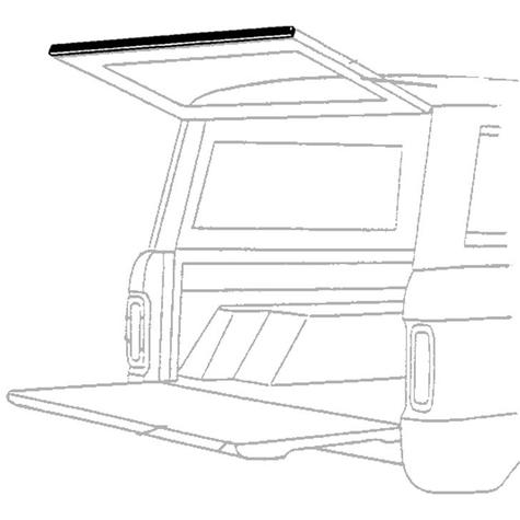 1969-77 Ford Bronco; Liftgate Weatherstrip Seal; Lower