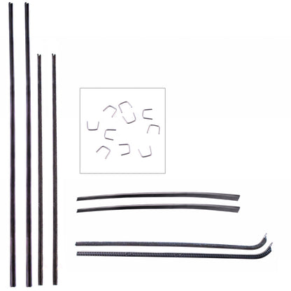 1951-54 C/10 WINDOW FELTS & Glass Run Channel Set (WFK 1111 51 A)