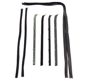 1973-80 C/10 8pc Window Felt Black (WFK 1111 73 A)
