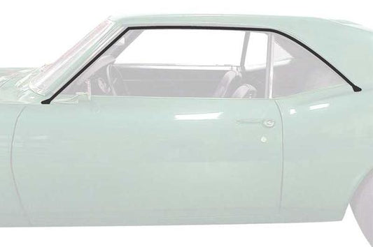 1968-69 Camaro, Firebird; Roof Rail Weatherstrip, Coupe, Pair (RWP 1410 68)