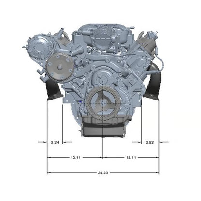 Hooker BlackHeart LT Swap Exhaust Manifolds - Center Dump - Natural Cast