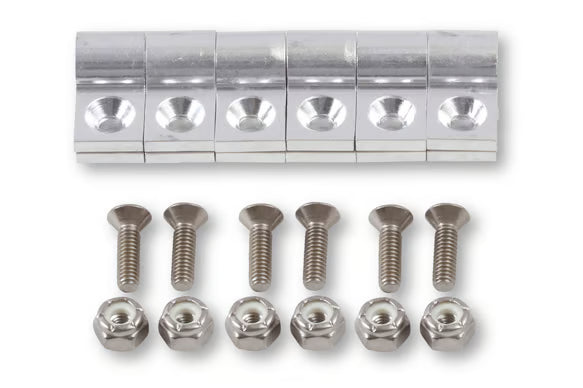 Line Clamp, 3/16", Package Of 6, Polished