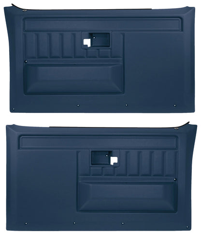 1981-87 C/10 Front Door Panels, (BLUE) Pair.
