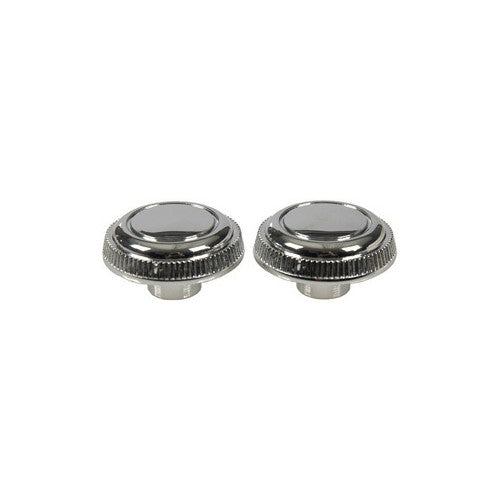 1967-1968 Camaro Impala dash radio knobs pair Chrome