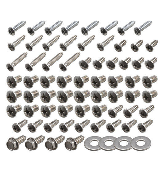 1960-1966 Chevy truck interior screw kit stainless steel 72pc