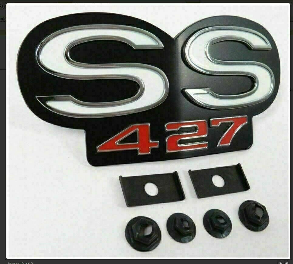 1967-68 Camaro "SS 427" Grille Emblem; GM Licensed; Made in the USA!