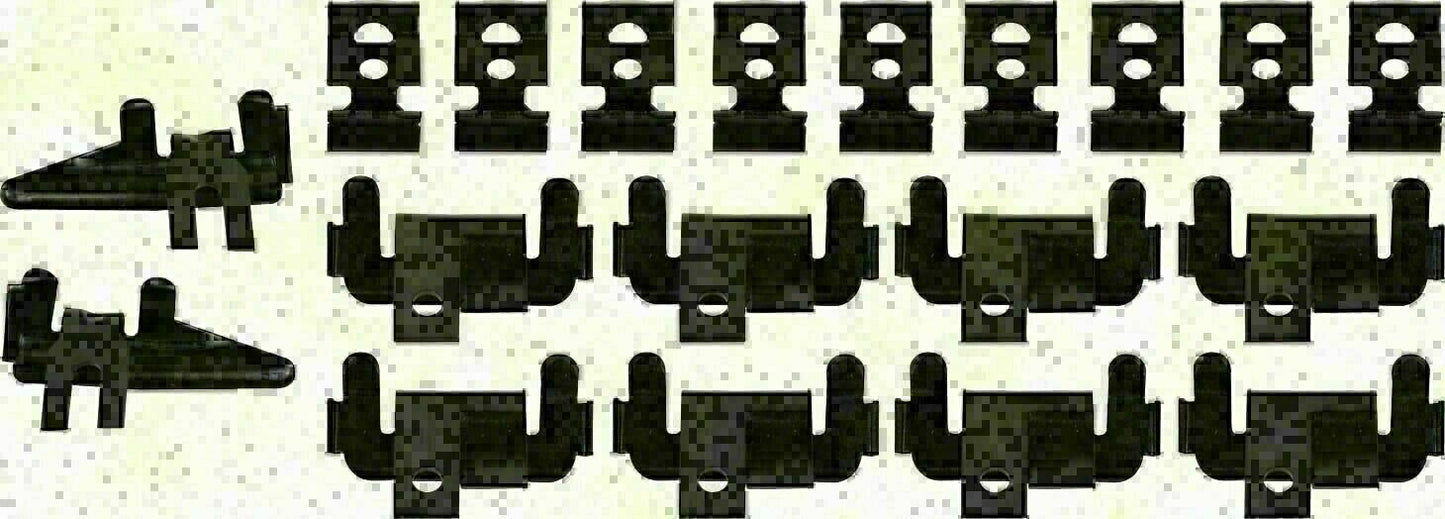 1963-1964 Impala Full Size 2 Door Hardtop Windshield Molding Clip Set - OER K142