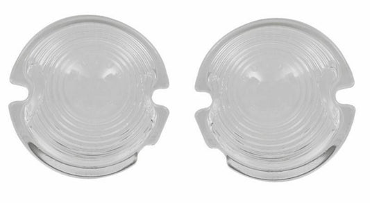 1947-1950 GMC Pickup Truck Glass Parking Light Lens, Pair - US Made