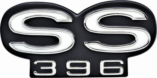 1967-68 SS 396 Camaro Grill Emblem; with RS grill