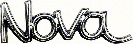 1973-74 Nova; Front Fender Emblem; "NOVA"